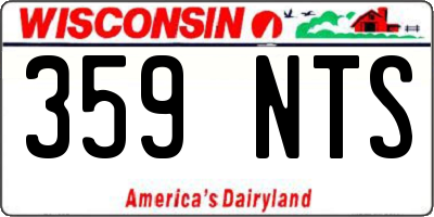 WI license plate 359NTS