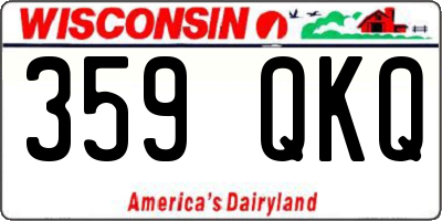 WI license plate 359QKQ