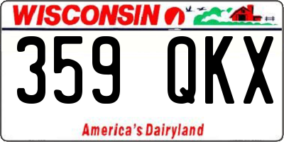 WI license plate 359QKX