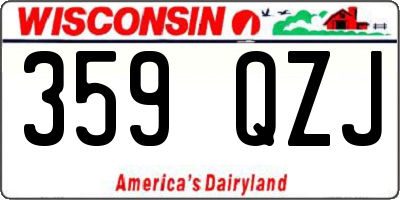 WI license plate 359QZJ