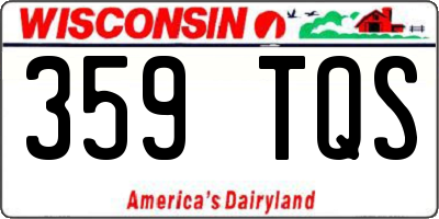 WI license plate 359TQS