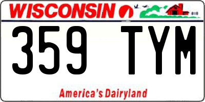 WI license plate 359TYM