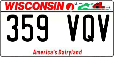WI license plate 359VQV