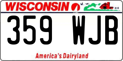 WI license plate 359WJB