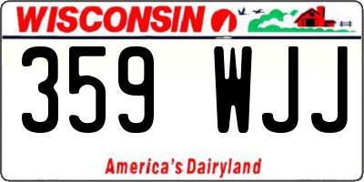 WI license plate 359WJJ