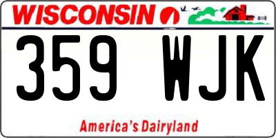 WI license plate 359WJK