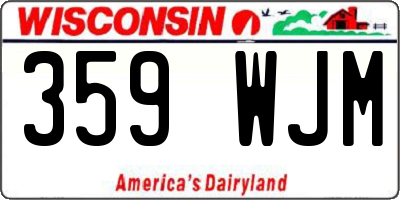 WI license plate 359WJM