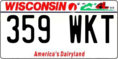 WI license plate 359WKT