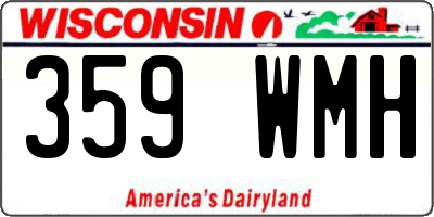 WI license plate 359WMH