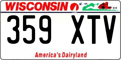 WI license plate 359XTV