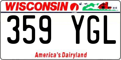 WI license plate 359YGL