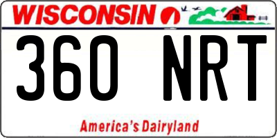 WI license plate 360NRT