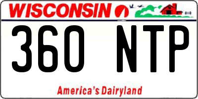 WI license plate 360NTP
