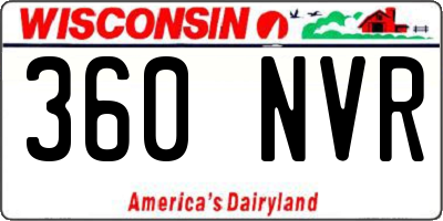 WI license plate 360NVR