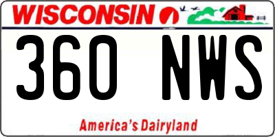 WI license plate 360NWS