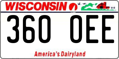 WI license plate 360OEE