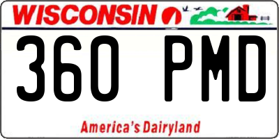 WI license plate 360PMD