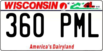 WI license plate 360PML
