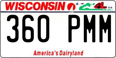 WI license plate 360PMM