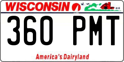 WI license plate 360PMT