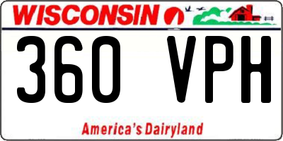 WI license plate 360VPH