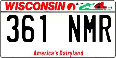 WI license plate 361NMR