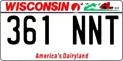 WI license plate 361NNT