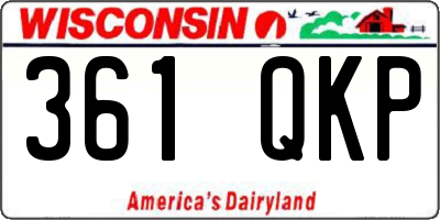 WI license plate 361QKP