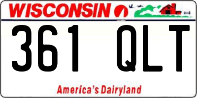 WI license plate 361QLT