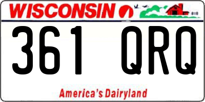 WI license plate 361QRQ