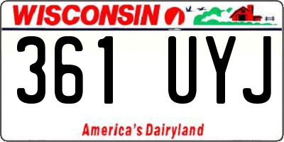 WI license plate 361UYJ