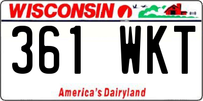 WI license plate 361WKT
