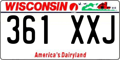 WI license plate 361XXJ