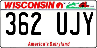 WI license plate 362UJY