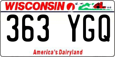 WI license plate 363YGQ