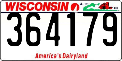 WI license plate 364179