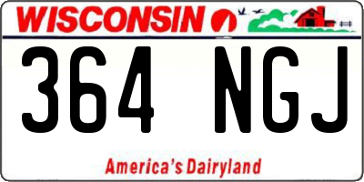 WI license plate 364NGJ