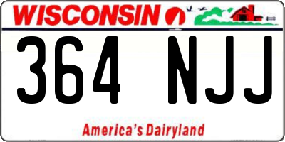 WI license plate 364NJJ