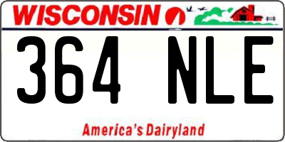 WI license plate 364NLE