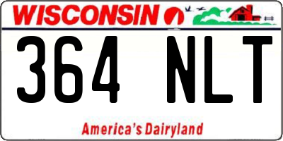WI license plate 364NLT