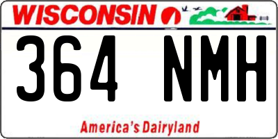 WI license plate 364NMH