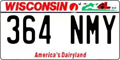 WI license plate 364NMY