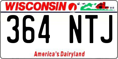 WI license plate 364NTJ