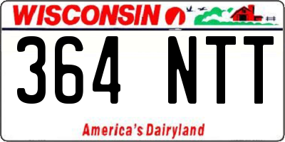 WI license plate 364NTT