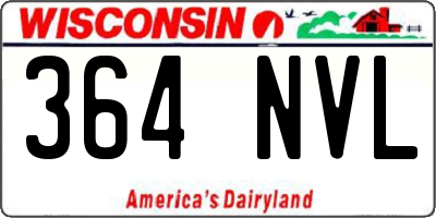 WI license plate 364NVL