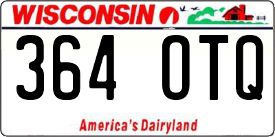 WI license plate 364OTQ