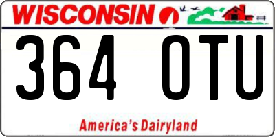 WI license plate 364OTU