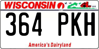 WI license plate 364PKH