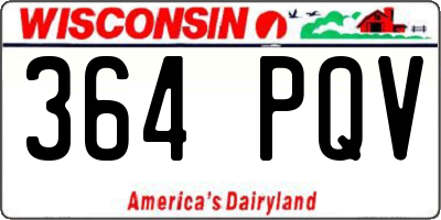 WI license plate 364PQV