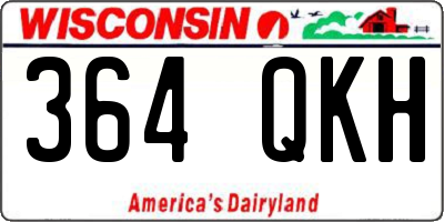 WI license plate 364QKH
